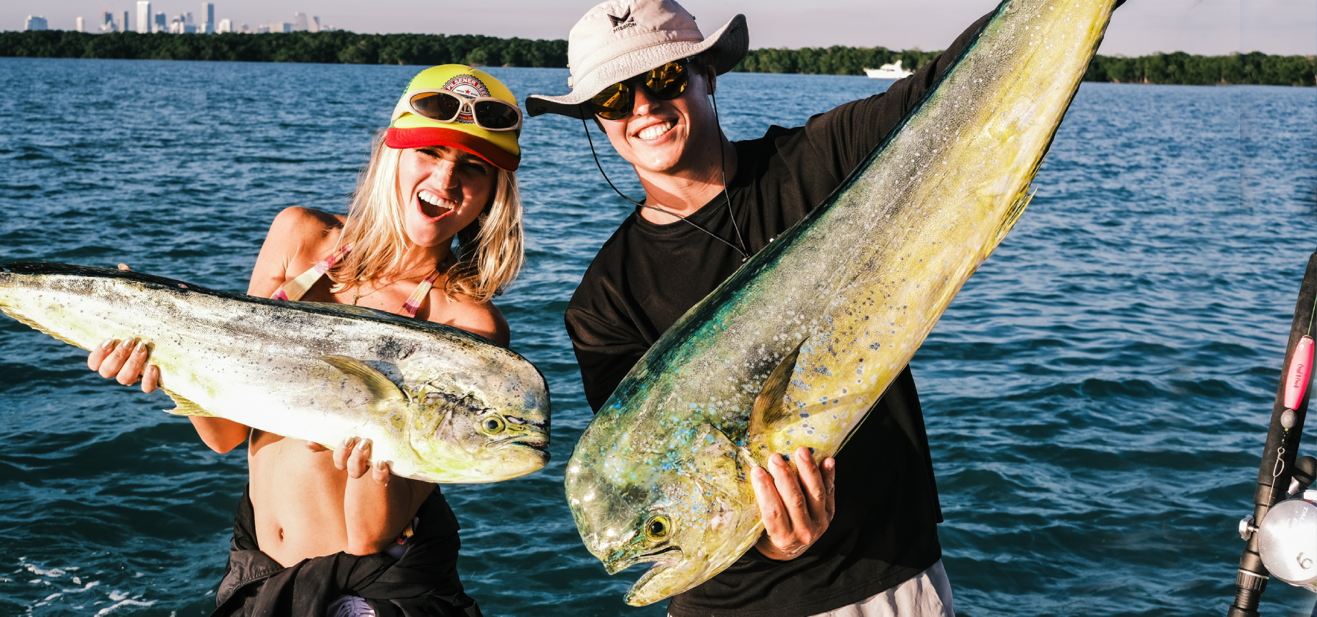 A person showcasing a fish caught on a guided fishing trip
