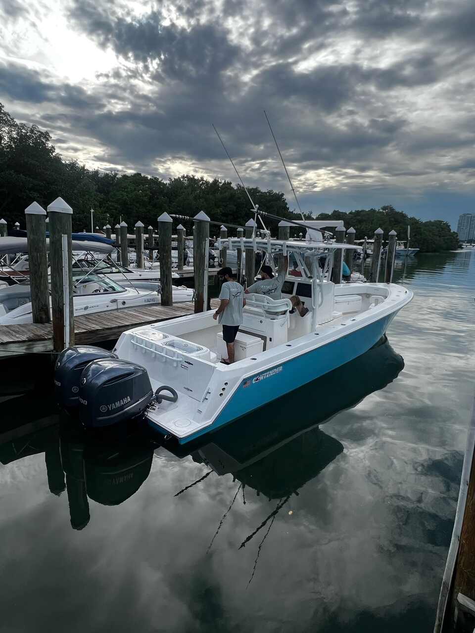 A fishing boat on the water during a tour